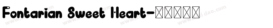 Fontarian Sweet Heart字体转换